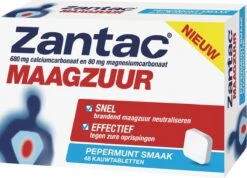 Zantac Maagzuur - Kauwtabletten – Pepermuntsmaak - 48 Stuks -Zelfzorg Winkel 1200x867