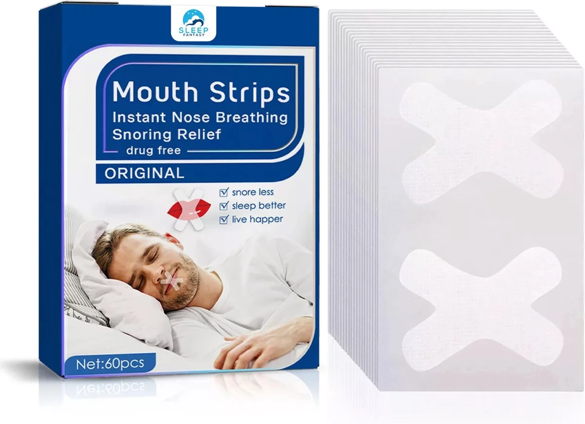Sleep Fantasy Anti Snurk Strips 60 Stuks – Pleisters – Anti Snurk Producten – Slaap Mondtape – Anti Snurkstrips 3 Sleep Fantasy Anti Snurk Strips 60 Stuks – Pleisters – Anti Snurk Producten – Slaap Mondtape – Anti Snurkstrips