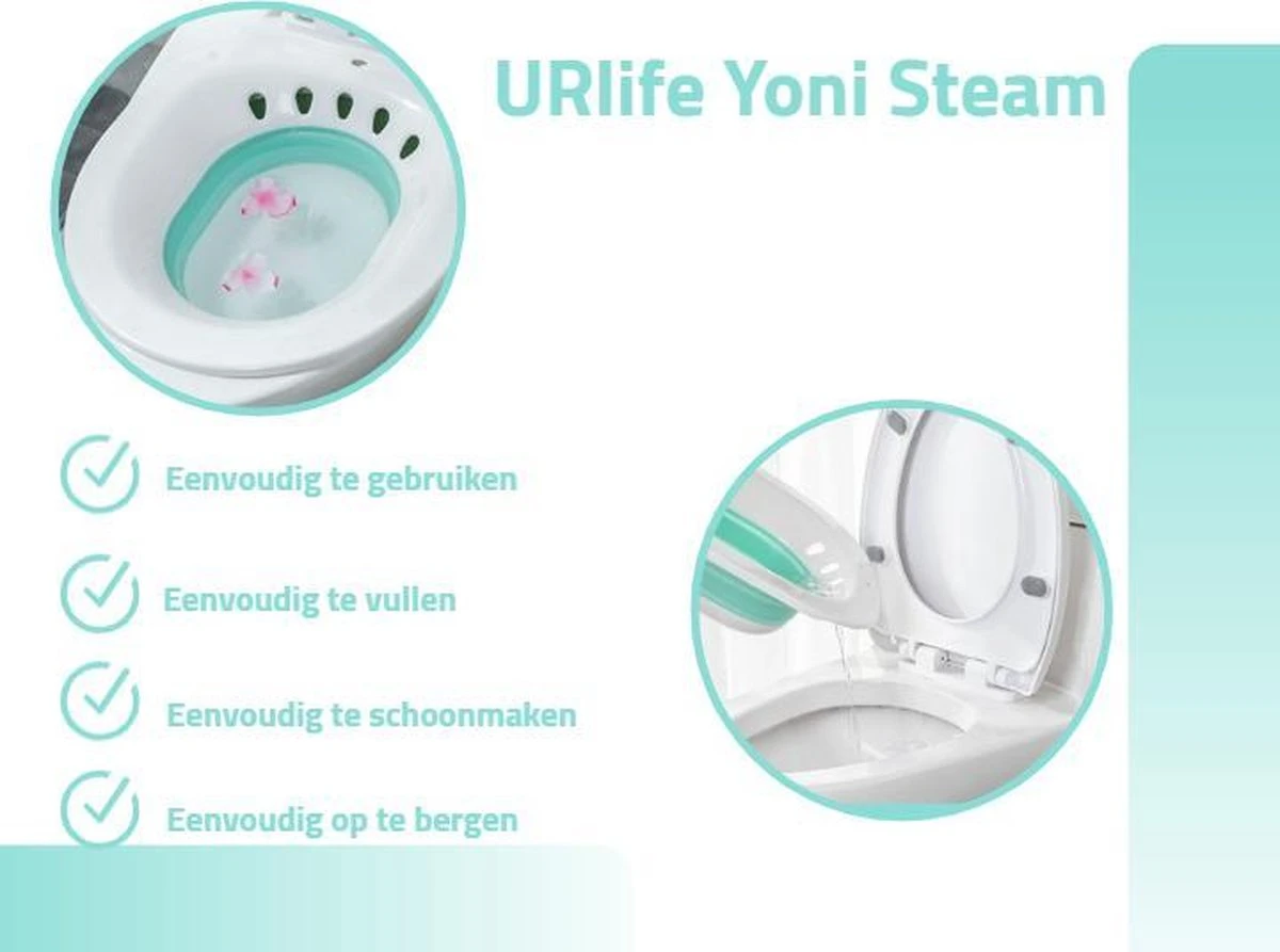URlife® - Vaginale Stoombad- Helpt Tegen Schimmelinfecties, Geur En Meer- Vaginale Gezondheid- Vaginale Verzorging + Reiniging- Vagina Douche / Bad- Groen 14 URlife® - Vaginale Stoombad- Helpt Tegen Schimmelinfecties, Geur En Meer- Vaginale Gezondheid- Vaginale Verzorging + Reiniging- Vagina Douche / Bad- Groen - Afbeelding 12