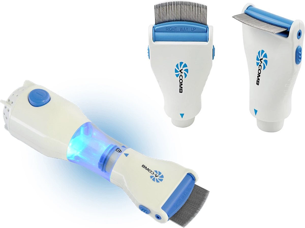 Electrische Luizenkam Met 2x Filter & Zuigreiniger - Voor Mens & Dier 4 Electrische Luizenkam Met 2x Filter & Zuigreiniger - Voor Mens & Dier - Afbeelding 2