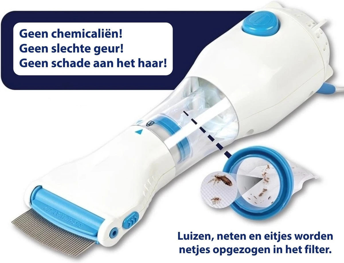 Ehivo® Elektrische Luizenkam - Wit | Luizenkam / Netenkam / Luizen Verwijderaar / Luizen Verwijderen / Kam Tegen Luizen / Luizen Bestrijden / Elektrische Netenkam / Hoofdluis Verwijderen | Nieuw 2019 Model 4 Ehivo® Elektrische Luizenkam - Wit | Luizenkam / Netenkam / Luizen Verwijderaar / Luizen Verwijderen / Kam Tegen Luizen / Luizen Bestrijden / Elektrische Netenkam / Hoofdluis Verwijderen | Nieuw 2019 Model - Afbeelding 2