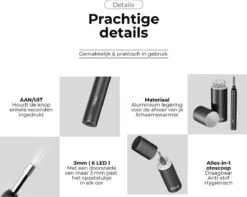 DW-G Oorsmeer Verwijderaar / Oorreiniger / Met Camera / Via App Op Uw Smartphone / Veilig & Hygiënisch -Zelfzorg Winkel 1200x956