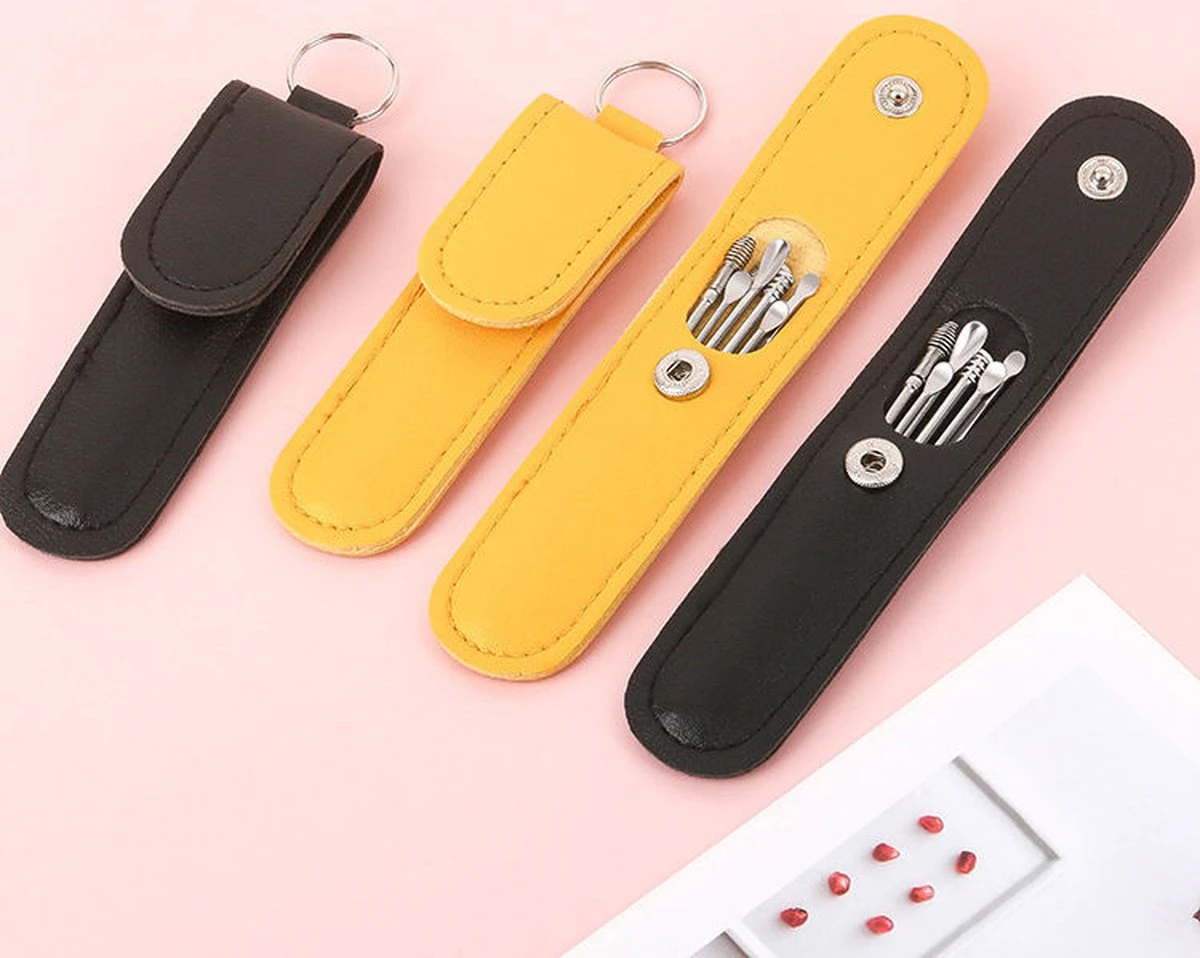 Triple J® Oorsmeer Verwijderaar Set - Oorverzorging - 6-delige Set - RVS - Zwart 6 Triple J® Oorsmeer Verwijderaar Set - Oorverzorging - 6-delige Set - RVS - Zwart - Afbeelding 4