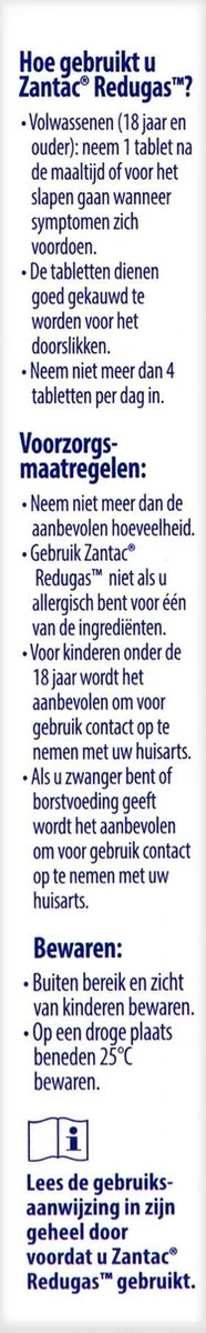 Zantac Snel Tabletten - Snel Effectief Bij Maagzuur En Oprispingen - 20 Stuks 7 Zantac Snel Tabletten - Snel Effectief Bij Maagzuur En Oprispingen - 20 Stuks - Afbeelding 5