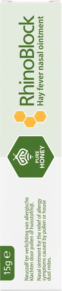 Rhinoblock Anti-allergie Neuszalf - Preventief Bij Hooikoorts En Huisstofmijt - 15 Gram 4 Rhinoblock Anti-allergie Neuszalf - Preventief Bij Hooikoorts En Huisstofmijt - 15 Gram - Afbeelding 2