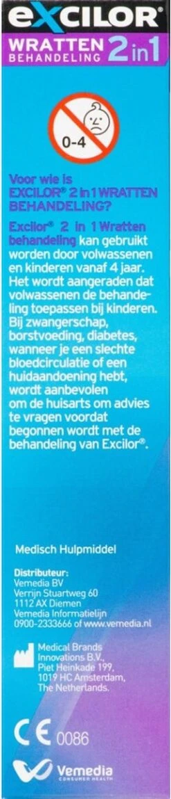 Excilor Wrat 2-in-1 - Wrattenbehandeling - 1 Stuks -Zelfzorg Winkel 258x1200 2
