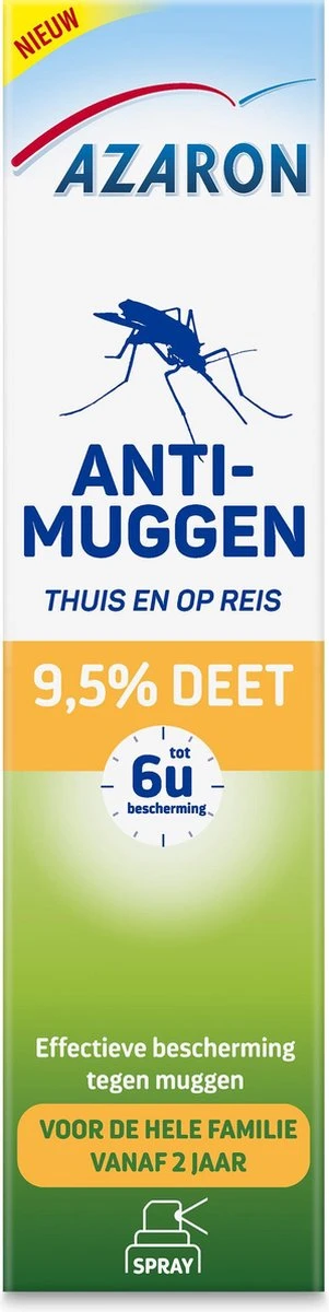 Azaron 9,5% DEET Muggenspray - Anti-Muggen - Muggenbescherming 5 Azaron 9,5% DEET Muggenspray - Anti-Muggen - Muggenbescherming - Afbeelding 3