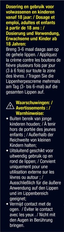 Lucovitaal - Koortslip Crème -10 Milliliter - SPF 30 - Medisch Hulpmiddel 20 Lucovitaal - Koortslip Crème -10 Milliliter - SPF 30 - Medisch Hulpmiddel -Zelfzorg Winkel 331x1200
