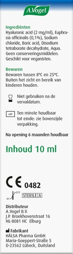 A.Vogel Oogdruppels Extra Intensief Druppels - Bij Zeer Droge Ogen, Extra Bevochtiging. - 10 Ml 16 A.Vogel Oogdruppels Extra Intensief Druppels - Bij Zeer Droge Ogen, Extra Bevochtiging. - 10 Ml -Zelfzorg Winkel 347x1200 2