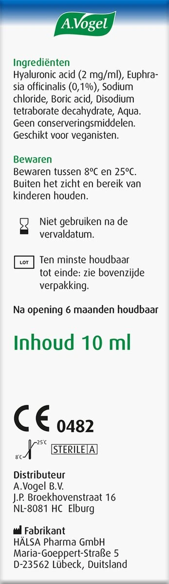 A.Vogel Oogdruppels Extra Intensief Druppels - Bij Zeer Droge Ogen, Extra Bevochtiging. - 10 Ml 6 A.Vogel Oogdruppels Extra Intensief Druppels - Bij Zeer Droge Ogen, Extra Bevochtiging. - 10 Ml - Afbeelding 4
