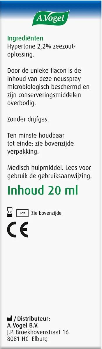 A.Vogel Cinuforce Sterk Neusspray - Bij Neusverkoudheid En Een Verstopte Neus. Opent De Verstopte Neus In 2 Minuten* - 20 Ml 4 A.Vogel Cinuforce Sterk Neusspray - Bij Neusverkoudheid En Een Verstopte Neus. Opent De Verstopte Neus In 2 Minuten* - 20 Ml - Afbeelding 2