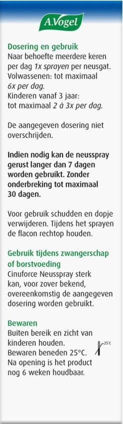 A.Vogel Cinuforce Sterk Neusspray - Bij Neusverkoudheid En Een Verstopte Neus. Opent De Verstopte Neus In 2 Minuten* - 20 Ml 13 A.Vogel Cinuforce Sterk Neusspray - Bij Neusverkoudheid En Een Verstopte Neus. Opent De Verstopte Neus In 2 Minuten* - 20 Ml -Zelfzorg Winkel 350x1200 3