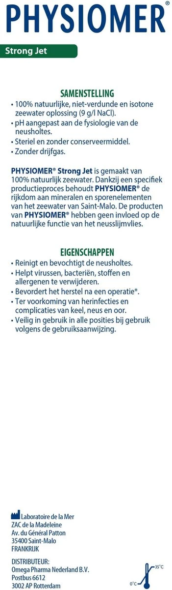 Physiomer Strong Jet - Neusspray - 210ml 6 Physiomer Strong Jet - Neusspray - 210ml - Afbeelding 4