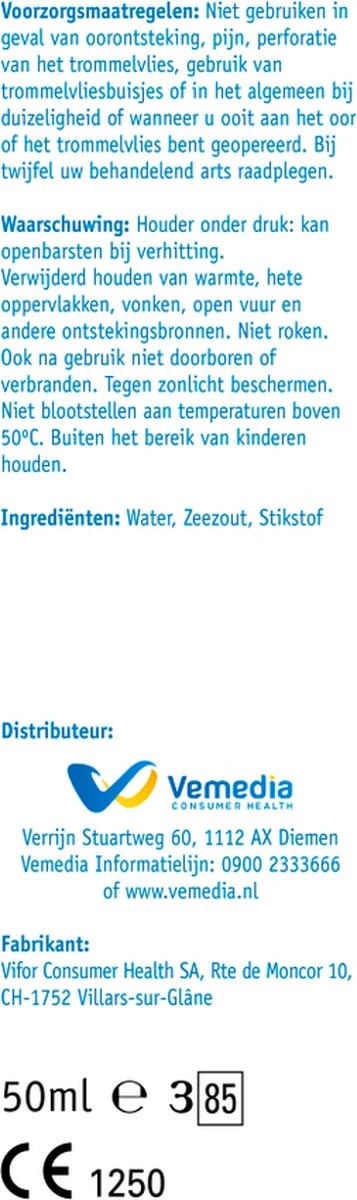 Otalgan Oorspray - Verwijdering Van Overtollig Oorsmeer - 50 Ml 5 Otalgan Oorspray - Verwijdering Van Overtollig Oorsmeer - 50 Ml - Afbeelding 3