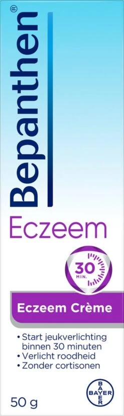 Bepanthen Eczeem Creme - Verlicht Jeuk En Roodheid - Mild Tot Matig Atopisch Eczeem - 50 Gram