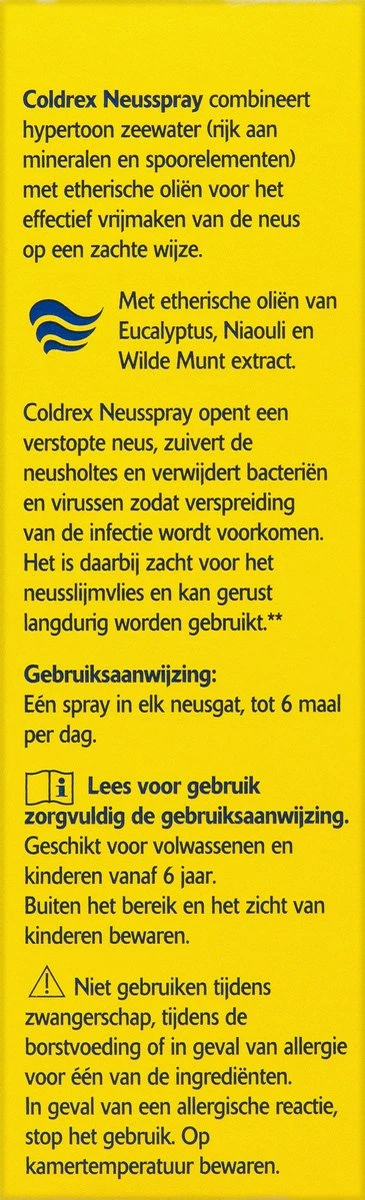 Coldrex - Neusspray - Opent Verstopte Neus - Neusspray Bij Neusverkoudheid - 20 Ml 6 Coldrex - Neusspray - Opent Verstopte Neus - Neusspray Bij Neusverkoudheid - 20 Ml - Afbeelding 4