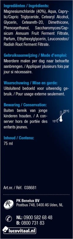 Lucovitaal Magnesium 40% Forte Creme Spierbalsem - 75 Milliliter 20 Lucovitaal Magnesium 40% Forte Creme Spierbalsem - 75 Milliliter -Zelfzorg Winkel 366x1200 2