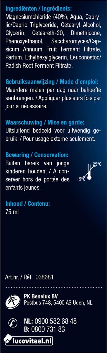 Lucovitaal Magnesium 40% Forte Creme Spierbalsem - 75 Milliliter 8 Lucovitaal Magnesium 40% Forte Creme Spierbalsem - 75 Milliliter - Afbeelding 6