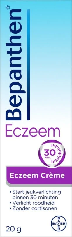 Bepanthen Eczeem Creme - Verlicht Jeuk En Roodheid - Mild Tot Matig Atopisch Eczeem - 20 Gram