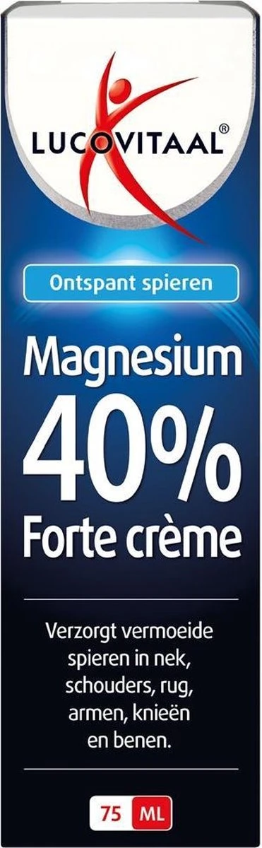 Lucovitaal Magnesium 40% Forte Creme Spierbalsem - 75 Milliliter 7 Lucovitaal Magnesium 40% Forte Creme Spierbalsem - 75 Milliliter - Afbeelding 5