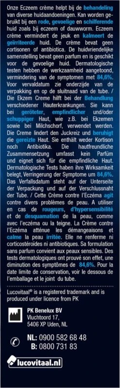 Lucovitaal - Eczeem Crème - 50 Millilter - 1 Stuk - Bodycrème - Eczeemzalf 19 Lucovitaal - Eczeem Crème - 50 Millilter - 1 Stuk - Bodycrème - Eczeemzalf -Zelfzorg Winkel 373x1200 3