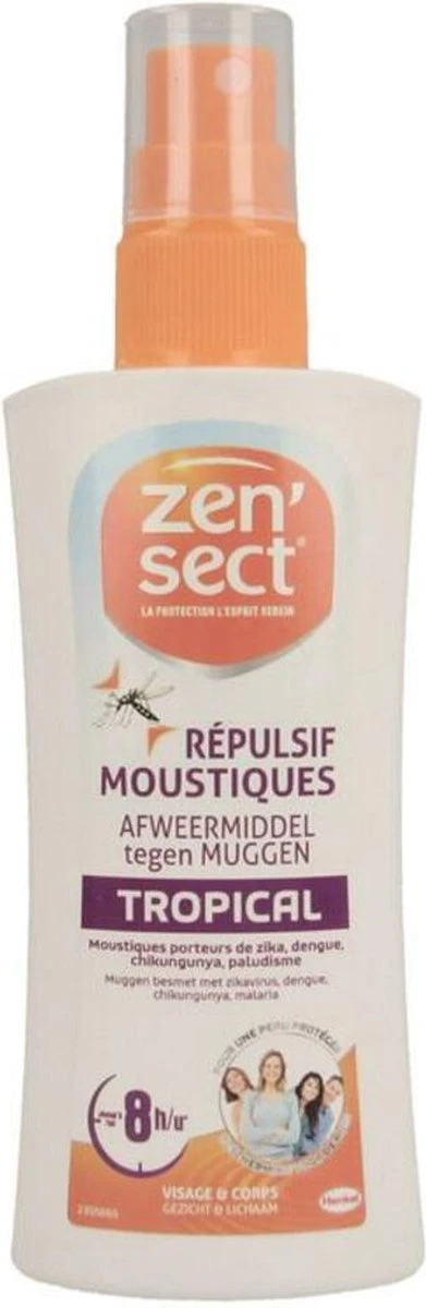 ZENSECT Skin Protect Lotion Tropical - Muggenspray Zonder Deet - 100ml 9 ZENSECT Skin Protect Lotion Tropical - Muggenspray Zonder Deet - 100ml - Afbeelding 7