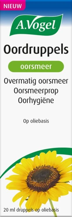 A.Vogel Oordruppels Oorsmeer Druppels - Overmatig Oorsmeer, Oorsmeerprop, Oorhygiëne. - 20 Ml