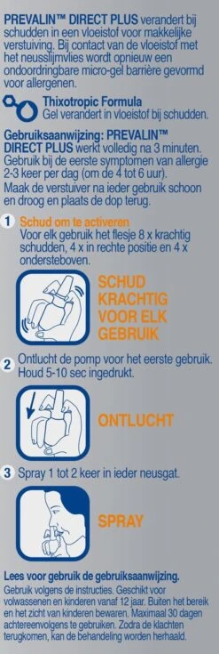 Prevalin Direct Plus Neusspray - Bij Hooikoorts - Hooikoorts Neusspray - 20ml -Zelfzorg Winkel 403x1200
