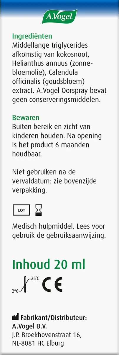 A.Vogel Oorspray Jeuk Spray - Bij Jeuk In De Gehoorgang. - 20 Ml 8 A.Vogel Oorspray Jeuk Spray - Bij Jeuk In De Gehoorgang. - 20 Ml - Afbeelding 6