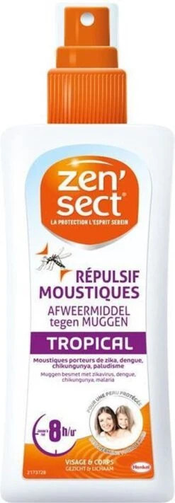 ZENSECT Skin Protect Lotion Tropical - Muggenspray Zonder Deet - 100ml