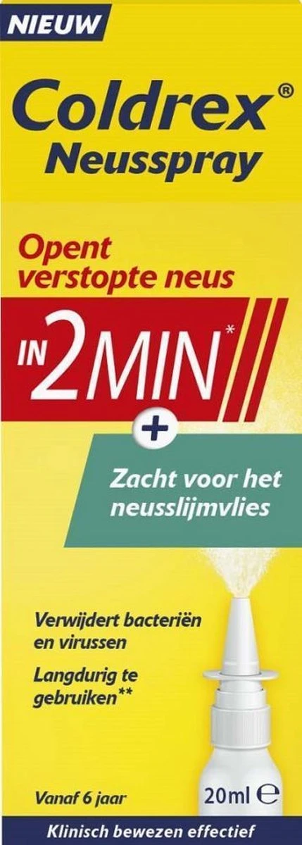 Coldrex - Neusspray - Opent Verstopte Neus - Neusspray Bij Neusverkoudheid - 20 Ml 9 Coldrex - Neusspray - Opent Verstopte Neus - Neusspray Bij Neusverkoudheid - 20 Ml - Afbeelding 7