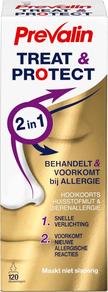 Prevalin Treat & Protect Neusspray - Behandelt & Voorkomt Bij Hooikoorts, Huisstofmijt En Dierenallergie - 15 Ml 3 Prevalin Treat & Protect Neusspray - Behandelt & Voorkomt Bij Hooikoorts, Huisstofmijt En Dierenallergie - 15 Ml
