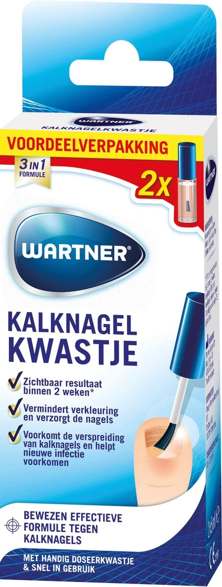 Wartner Kalknagelkwastje DUO Verpakking - Kalknagels Behandelen - Effectieve Behandeling Van Kalknagels En Schimmelnagels 14 Wartner Kalknagelkwastje DUO Verpakking - Kalknagels Behandelen - Effectieve Behandeling Van Kalknagels En Schimmelnagels - Afbeelding 12