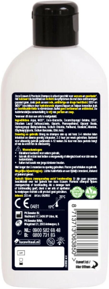 Lucovitaal Huid Eczeem Psoriasis Shampoo 4 Lucovitaal Huid Eczeem Psoriasis Shampoo - Afbeelding 2