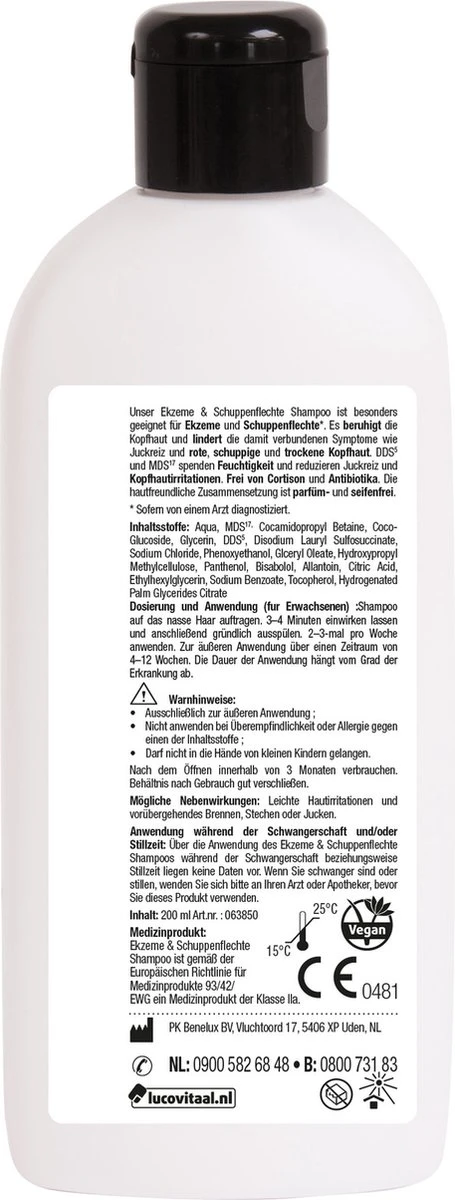 Lucovitaal Huid Eczeem Psoriasis Shampoo 6 Lucovitaal Huid Eczeem Psoriasis Shampoo - Afbeelding 4
