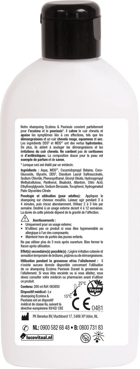 Lucovitaal Huid Eczeem Psoriasis Shampoo 7 Lucovitaal Huid Eczeem Psoriasis Shampoo - Afbeelding 5