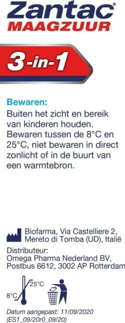Zantac Maagzuur 3-in-1 – Maagzuurremmer - 20 Kauwtabletten -Zelfzorg Winkel 466x1200 7