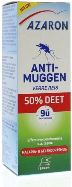Azaron Muggenspray - Anti Muggen 50% DEET - Muggenbescherming -Zelfzorg Winkel 467x1200