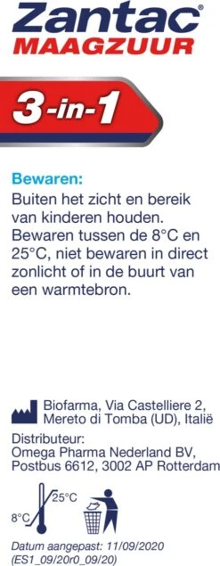 Zantac Maagzuur 3-in-1 – Maagzuurremmer - 20 Kauwtabletten -Zelfzorg Winkel 467x1200 3