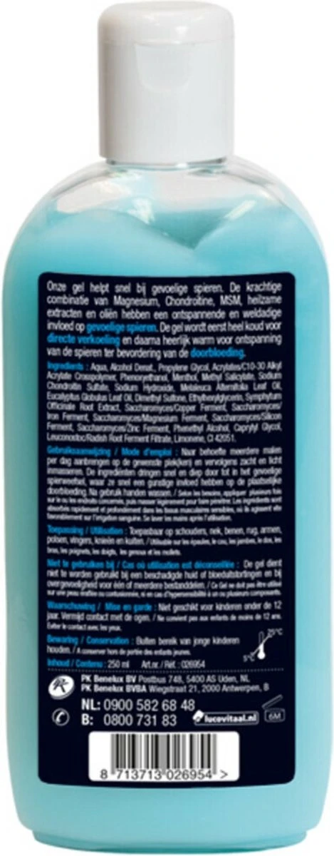 Lucovitaal - Spiergel - 250 Mililiter - Spierbalsem 4 Lucovitaal - Spiergel - 250 Mililiter - Spierbalsem - Afbeelding 2