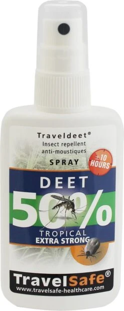 Travelsafe DEET 50% - 2-Pack - Spray 60ml -Zelfzorg Winkel 479x1200