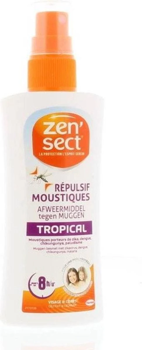 ZENSECT Skin Protect Lotion Tropical - Muggenspray Zonder Deet - 100ml 4 ZENSECT Skin Protect Lotion Tropical - Muggenspray Zonder Deet - 100ml - Afbeelding 2