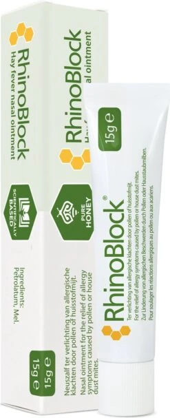 Rhinoblock Anti-allergie Neuszalf - Preventief Bij Hooikoorts En Huisstofmijt - 15 Gram