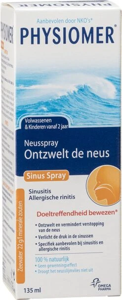 2 X Physiomer Sinus Spray 135ml - Neusspray - Verkoudheid