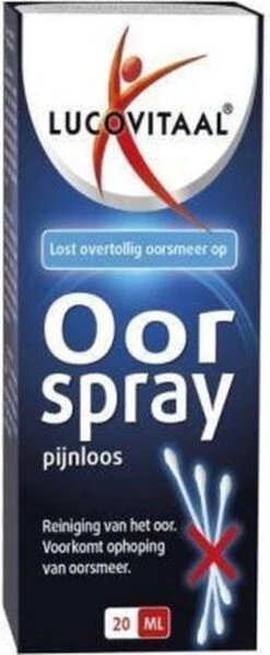 Lucovitaal - Oorspray - 20 Milliliter - 1 Stuk - Oorspray 22 Lucovitaal - Oorspray - 20 Milliliter - 1 Stuk - Oorspray -Zelfzorg Winkel 494x1200