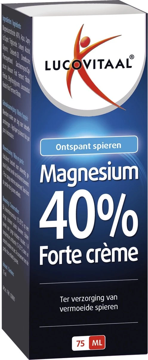Lucovitaal Magnesium 40% Forte Creme Spierbalsem - 75 Milliliter 10 Lucovitaal Magnesium 40% Forte Creme Spierbalsem - 75 Milliliter - Afbeelding 8