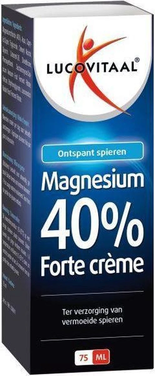 Lucovitaal Magnesium 40% Forte Creme Spierbalsem - 75 Milliliter 14 Lucovitaal Magnesium 40% Forte Creme Spierbalsem - 75 Milliliter - Afbeelding 12