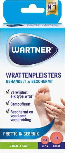 Wartner Wrattenpleisters - Behandelt En Beschermt Bij Wratten - Wrattenbehandeling - 24 Stuks -Zelfzorg Winkel 509x1200