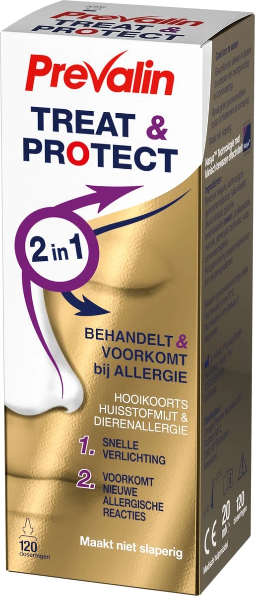 Prevalin Treat & Protect Neusspray - Behandelt & Voorkomt Bij Hooikoorts, Huisstofmijt En Dierenallergie - 15 Ml 6 Prevalin Treat & Protect Neusspray - Behandelt & Voorkomt Bij Hooikoorts, Huisstofmijt En Dierenallergie - 15 Ml - Afbeelding 4