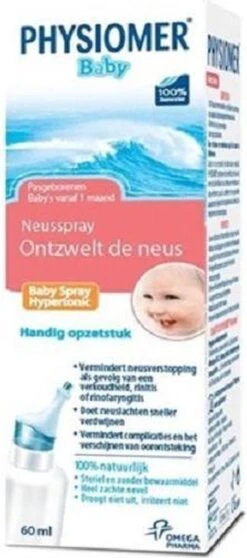 Physiomer Baby Spray - Reiniging Van De Neusholtes Bij Zuigelingen - 135 Ml - Neusspray